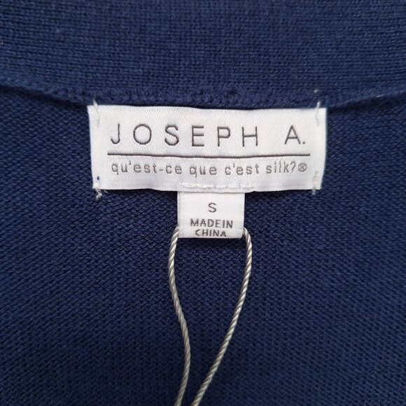 Joseph A Blue Cotton Blend Sweater NWT - Picture 4 of 8